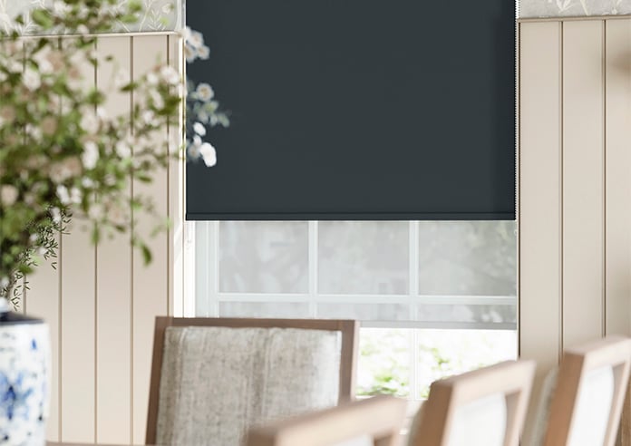 Rimini (Blackout), Black & Optima Tide - Double Roller Blind - Image 5
